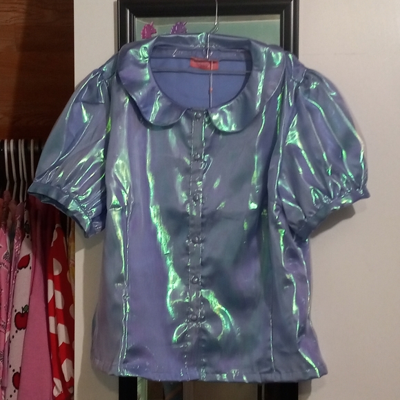 🧁B2G1🧁 Sarsparilly Violet Supernova Blouse - Picture 3 of 11